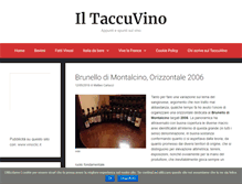 Tablet Screenshot of iltaccuvino.com